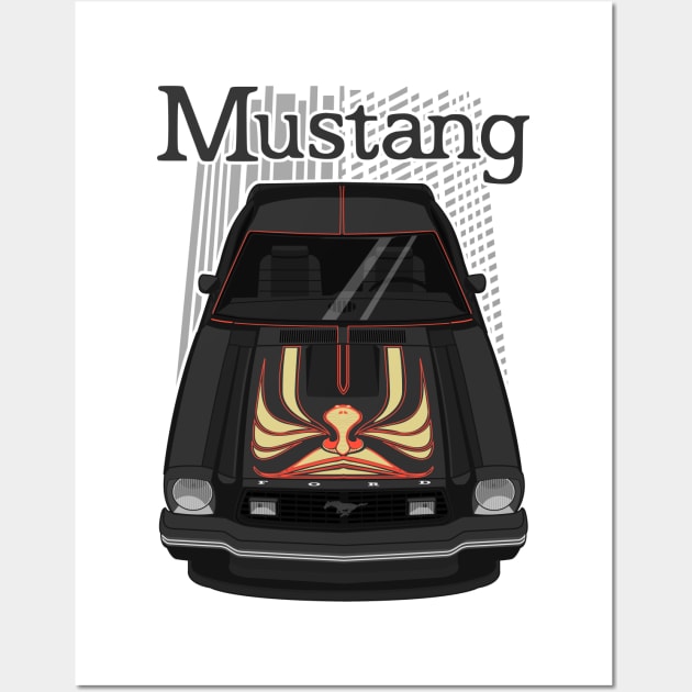 Mustang King Cobra 1978 - Black Wall Art by V8social